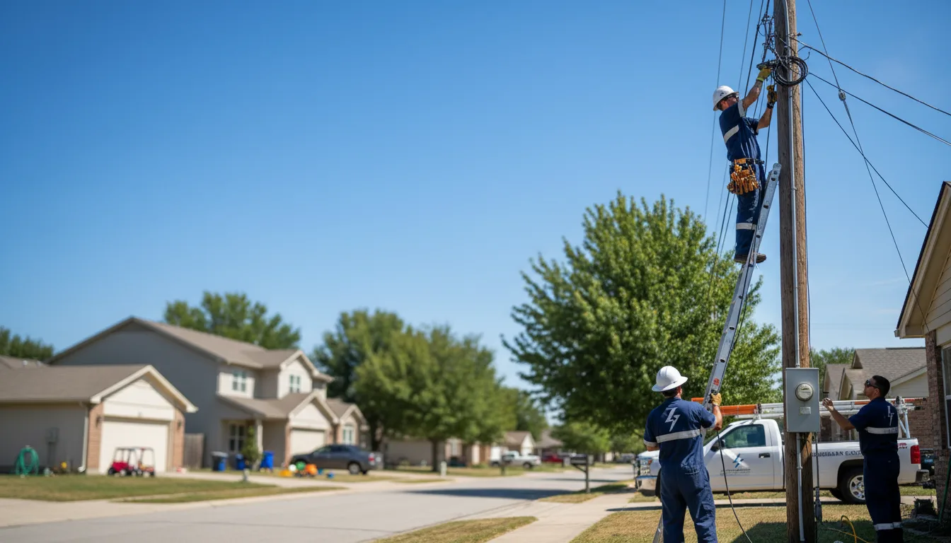 Residential electrician providing installation services in Jamestown, ND